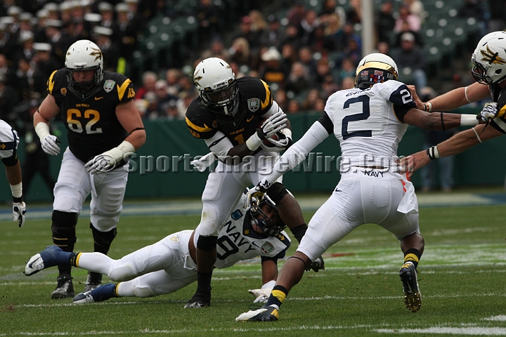 122912 Kraft SA-029.JPG - Dec 29, 2012; San Francisco, CA, USA; Arizona State Sun Devils tailback and game MVP Marion Grice against the Navy Midshipmen in the 2012 Kraft Fighting Hunger Bowl at AT&T Park.